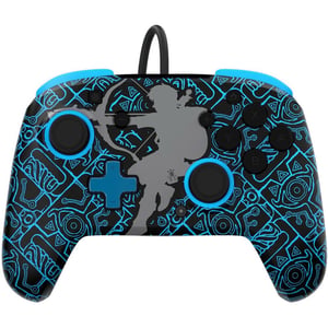 PDP Sheikah Shoot Rematch Glow Wired Controller Black/Blue