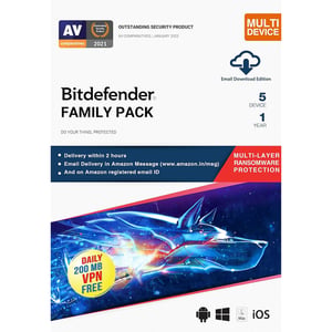Bitdefender Total Security 1 Year 5 Devices