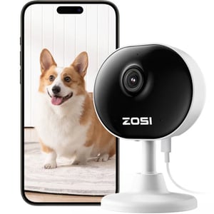 Zosi C688 2MP Indoor WiFi Camera with AI Motion Detection - 1NC-6882W-UK