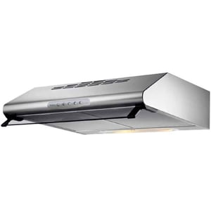 SANMICA SMH90CIX 90cm Built Under Cooker Hood, 3-Speed Push Button, Double Motor, LED Lighting, Stainless Steel Finish, Made in Romania, 1 year Manufacturer warranty