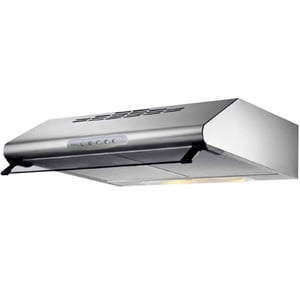 SANMICA SMH60CIX 60cm Built In Cooker Hood, Wall Mounted/Under Cabinet, 3-Speed Push Button, LED Light, Double Motor, Stainless Steel, Made in Romania, 1 year Manufacturer warranty
