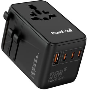 Travelmall 1 Pc Travel Adapter Black