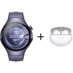 Huawei Watch 5 Smartwatch Purple + FreeBuds 6i - RTS-AL00