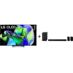 LG 55inch C3 4K Smart webOS Television (2023 Model) + LG S65TR Soundbar