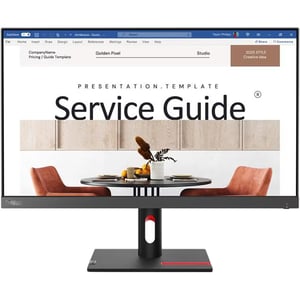 Lenovo Think Vision Monitor 23.8" Flat, FHD, IPS Panel, 3‑Side Borderless, 75 Hz, 5 ms (63DEKAT3UK)