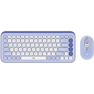 Logitech Pop Icon Keyboard & Mouse Lilac/Off White - 920-013043