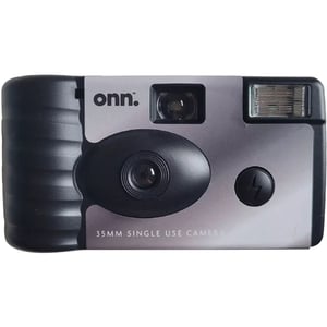 Onn Focus Disposable Single Use Camera With Flash 33mm 5MP Black