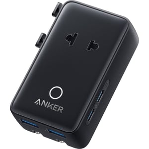 Anker 1 Pc 5-in-1 Travel Adapter Black - A9215311