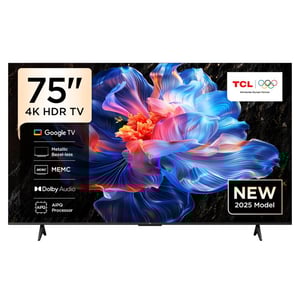 TCL 75″ P6K 4K UHD LED Google TV with AiPQ Processor, Dolby Audio, Google Assistant & Chromecast Built-in Television 75P6K - (2025 Model)