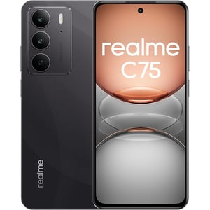 Realme C75 4G, 512GB, 8GB RAM, 6.72" Display, 50MP Camera, 6000mAh Battery, Storm Black, RMX3941, International Version