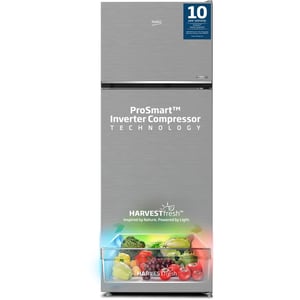 Beko Refrigerator 455 Liters Gross (406 Net) Capacity, No Frost, Low Noise, RDNG455DI - (Inox)
