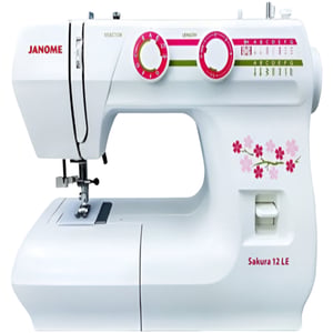 Janome Sewing Machine with Hard Cover - Sakura 12LE
