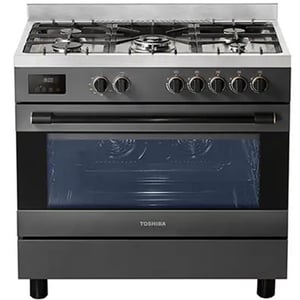 Toshiba 5 Burner Gas Cooker 90cm Charchol Grey - RQ1-90MG5GE(GR)