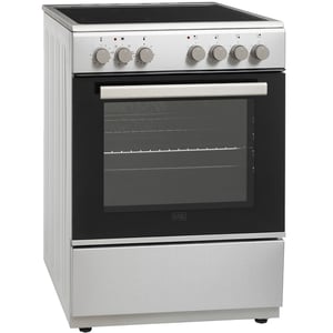 Black and Decker Free Standing 4 Zone Ceramic Cooker 60cm Inox - BXOFV604.002VX