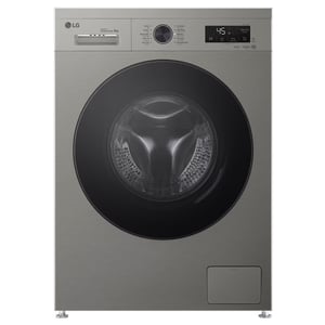LG 8 kg Front Load Washing Machine 1400 RPM ThinQ (Wi-Fi) - Platinum Silver - F4Y2TYGYP
