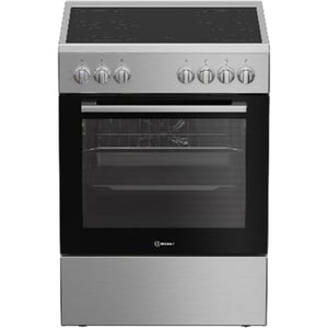 Indesit 4 Zone Ceramic Cooker 60cm Inox - RIN6-EV520205XME