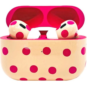 Pink Customized Apple AirPods Pro 3 Pink Polka
