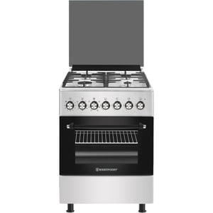 Westpoint 60X60 Freestanding Gas Cooker with 4 Burners, Grill Function,Double Knob,Turnspit - WCER-6640G0I