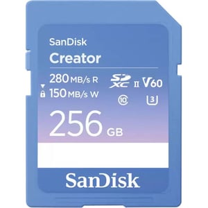 Sandisk Creator SD Memory Card UHS-II 256GB Blue/White - SDSDXEP-256G-GNCIS