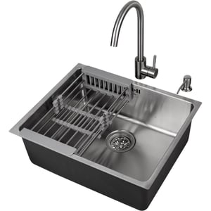 Millen Single Bowl Sink With Faucet 1pc Set - MS5444