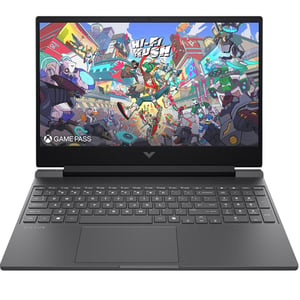 HP Victus Gaming (2025) Laptop - AMD Ryzen 7-7445H / 15.6inch FHD / 512GB SSD / 16GB RAM / 6GB NVIDIA GeForce RTX 4050 Graphics / Windows 11 Home / English & Arabic Keyboard / Mica Silver / Middle East Version - [15-FB3003NE]