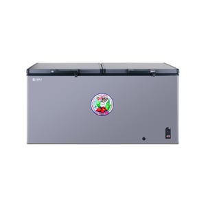 SPJ 519L Double Door Chest Freezer ,Deep Freezer with Mechanical Temperature Control, Fast Cooling, Energy Efficient, Grey