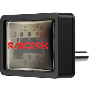 Black SanDisk Extreme Fit USB-C Flash Drive 128GB Up to 400MB/s (SDCZ530-128G-G46)