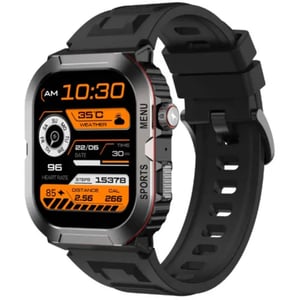 Black Fastrack Xtreme S1 Silicone Strap Smartwatch - Black (38193KP01)
