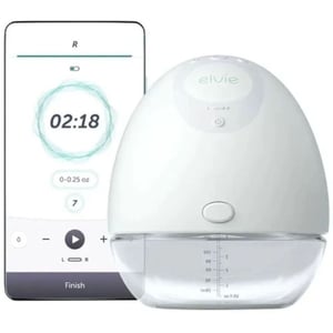 Elvie Electric Breast Pump White/Clear - EP01-01-N1