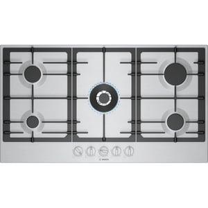 Bosch Series 6 Built-in 5 Burner Gas Hob 90cm Stainless Steel - PCQ9B5I90M