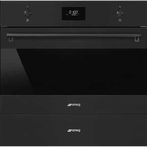 Smeg Classica Aesthetic Built-in Warming Drawer 15cm Matte Black - CPR315N