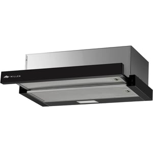 Millen Built-in Telescopic Kitchen Hood 60cm Black - MBKHSG 6001 BL
