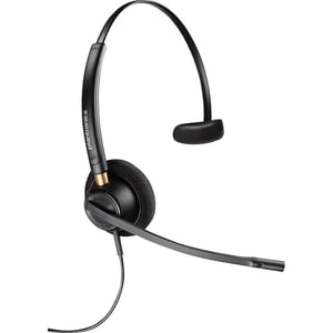 Poly Plantronics Encore Pro HW510 Wired Over Ear Headset Black