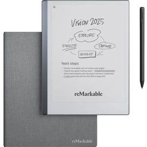 ReMarkable 2 Paper Tablet - WiFi 8GB 10.3inch Gray with Marker Plus & Polymer Weave Book Folio - RM114-RM114M