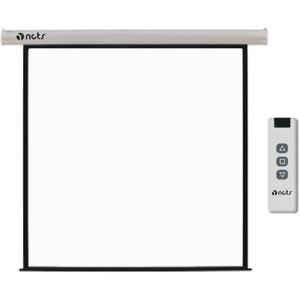 NCTS E Series Remote Controlled Electric Projector Screen 2.4x2.4m Matte White - E240