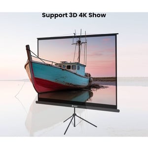 NCTS T Series Tripod Projector Screen 2.4 x 2.4m Matte White - T240