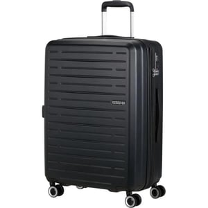 American Tourister 1 Pc Durable Aerojoy Luggage Trolley Case Black - 251-2501-005774