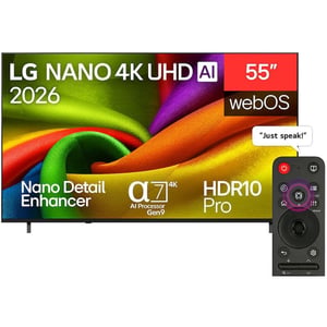 LG 55inch NU84 Nano 4k UHD AI Smart Television (2026 M0del) - 55NU840B6LA-AMAE