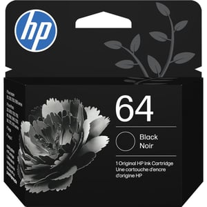 HP 64 Original Ink Cartridge Black - N9J90AN#140