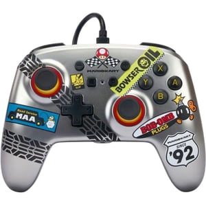 PowerA Mario Kart Wired Nintendo Switch Controller Silver - NSGP0145-01