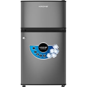 Krome Top Mount Refrigerator 90L Silver - KR-RF138DDSG