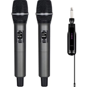 Trands Dual Wireless Microphone Black - TR-MIC1954