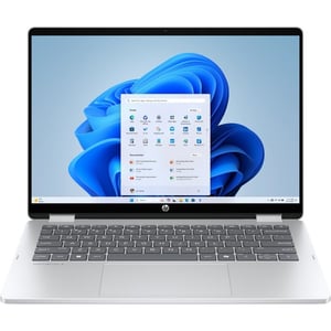 HP OmniBook 5 Flip 2-in-1 Convertible (2026) Laptop - 1st Series / Intel Core 5-120U / 14inch 2K / 512GB SSD / 16GB RAM / Shared Intel Graphics / Windows 11 Home / English & Arabic Keyboard / Glacier Silver / Middle East Version - [14-FP0051NE]
