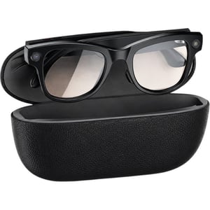 Merlin Ai Vision Pro Clear Glasses With Charging Case Black