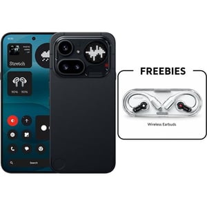 Nothing Phone (4a) Pro 5G 256GB 12GB RAM Black Dual Sim Smartphone + B182 Open Ear Earbuds White
