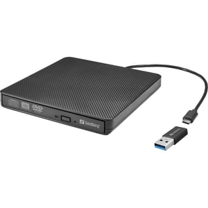 Sandberg Portable USB-C/A DVD Drive Black - 136-62
