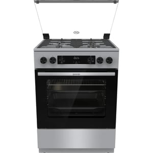 Gorenje 4 Zone Gas Cooker 60cm Stainless Steel/Black - GGI6C22XA