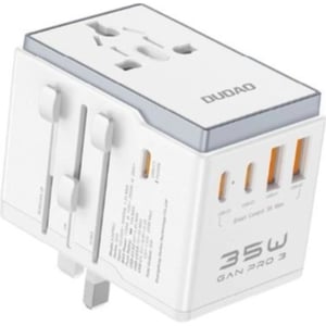 Dudao 1Pc Universal A35 PRO Travel Charger White