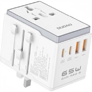 Dudao 1Pc Universal A65 PRO Travel Charger White