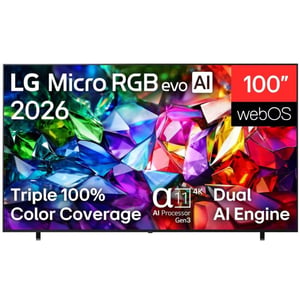 LG 100inch Micro RGB evo AI MRGB95 4K UHD Smart Television (2026 Model) - 100MRGB95B6